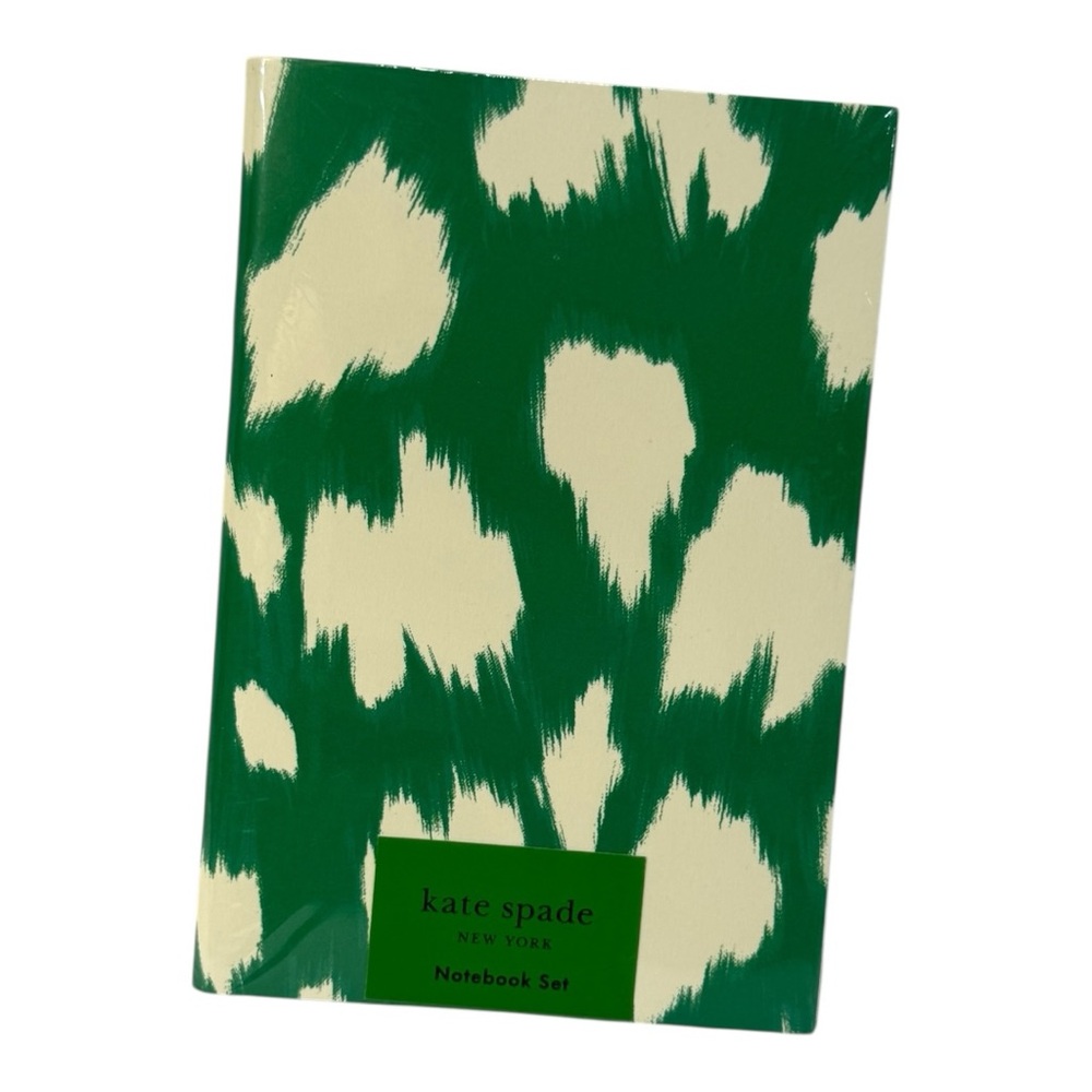 kate spade new york Painterly Cheetah Notebook Set of 2 NEW